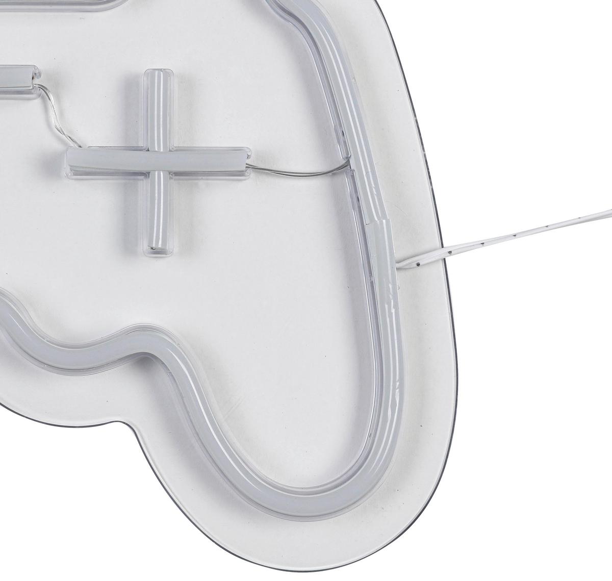 DEKORAČNÍ LED SVÍTIDLO SPIELI - bílá/průhledné, Moderní, plast (30/22/1,30cm) - Mömax