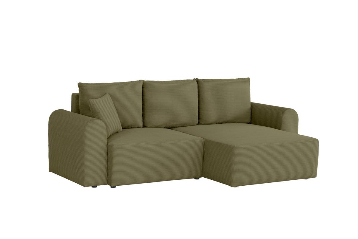 Ecksofa Joni Olivgrün S: 250 cm - Olivgrün, Design, Textil (250/151cm) - MID.YOU
