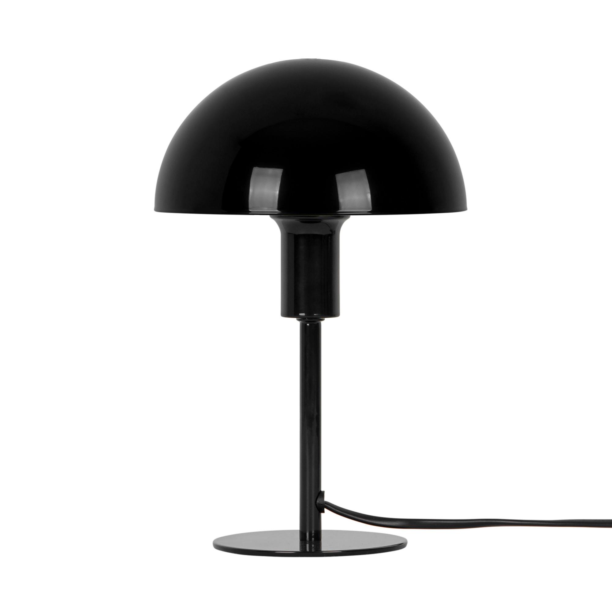 Tischleuchte Ellen Mini Schwarz B: 16 cm - Schwarz, Design, Metall (16cm) - Nordlux