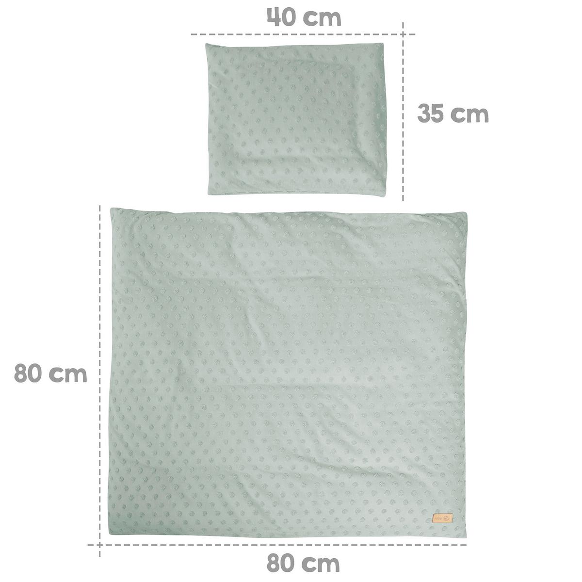 Bettwäschegeschenkset green Bio Jersey 3-Teilig. Set - Grün, MODERN, Textil - Roba