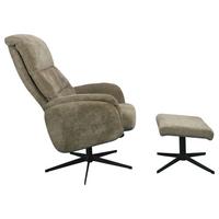 Relaxsessel Star Grün, 360° Drehbar - Schwarz/Grün, MODERN, Textil/Metall (72/95/110cm) - James Wood