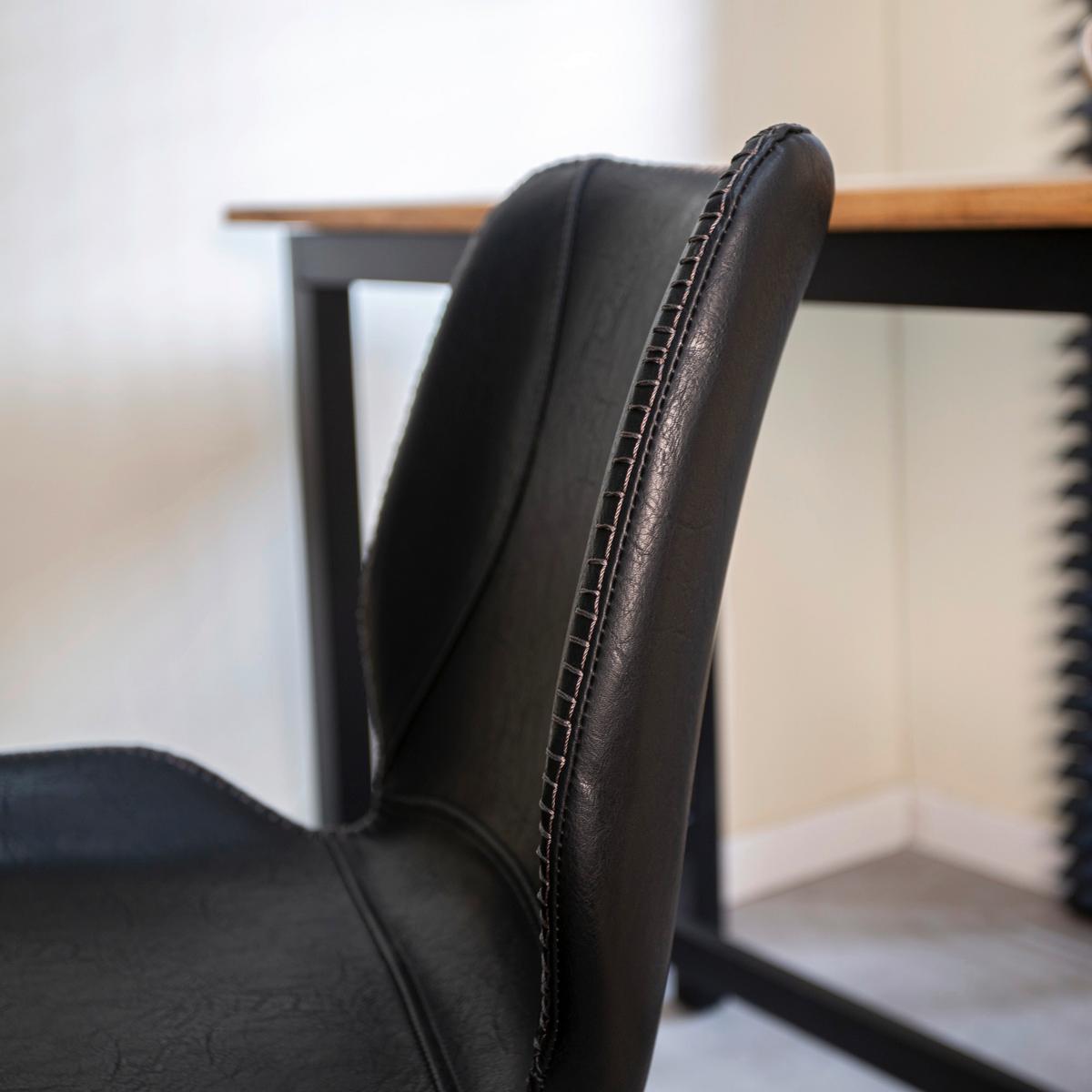 Barhocker-Set Barron - Schwarz, KONVENTIONELL, Kunststoff/Textil (47/99/55cm) - MID.YOU