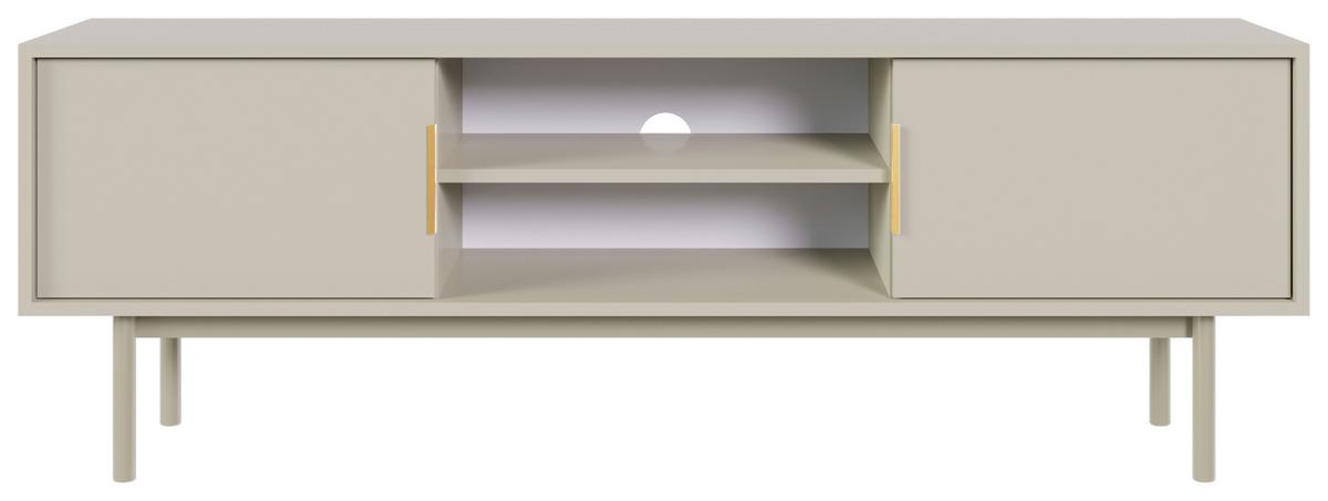 TV komoda AVIV kašmír - zlatá/kašmírová, Design, kov/kompozitné drevo (154/53,5/39cm) - Xora