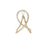 Skulptur Otto - Goldfarben/Weiß, KONVENTIONELL, Metall (20,5/15/30cm) - Luca Bessoni