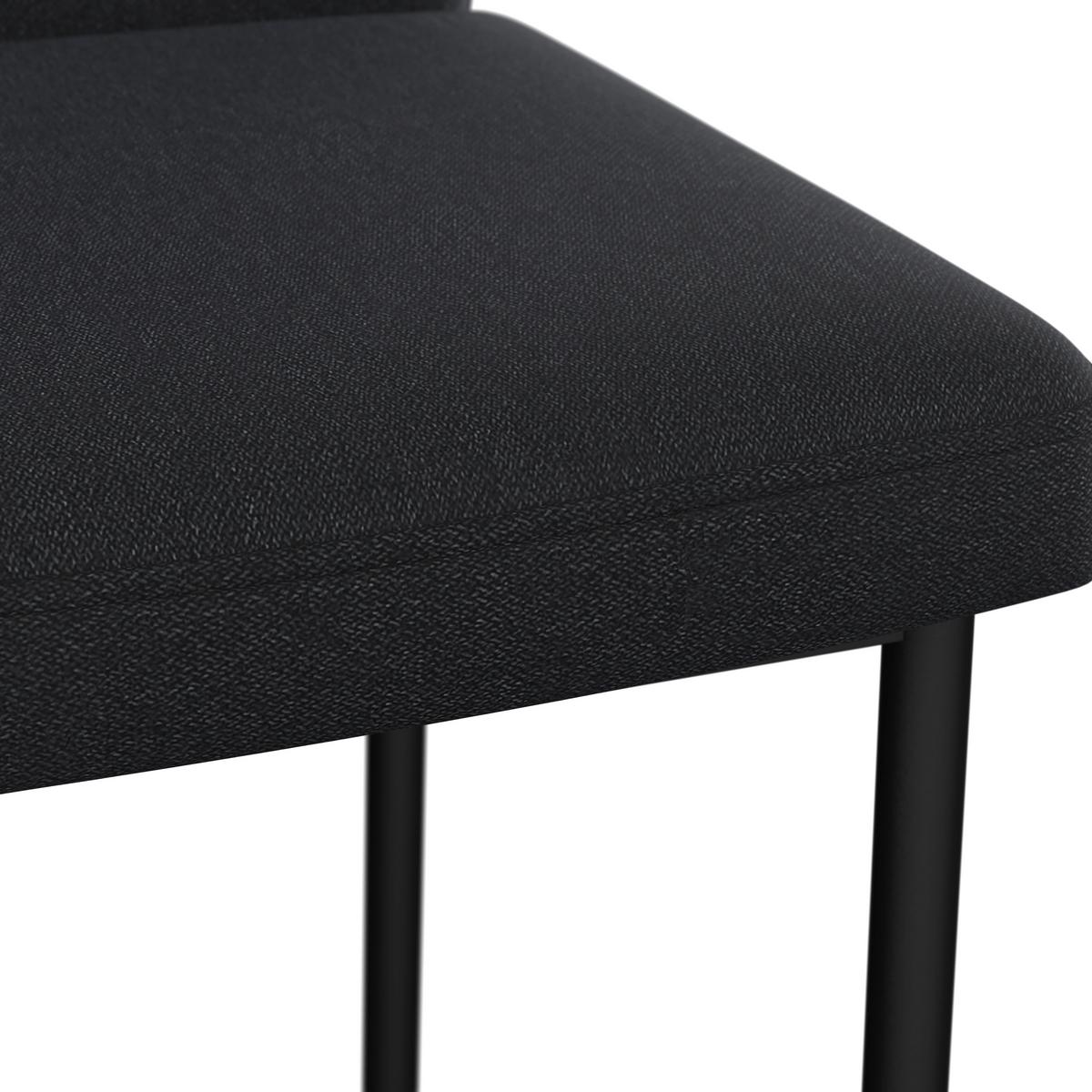 Židle Cori CORI - černá/tmavě šedá, Moderní, kov/dřevo (45/87/57cm) - Bessagi Home