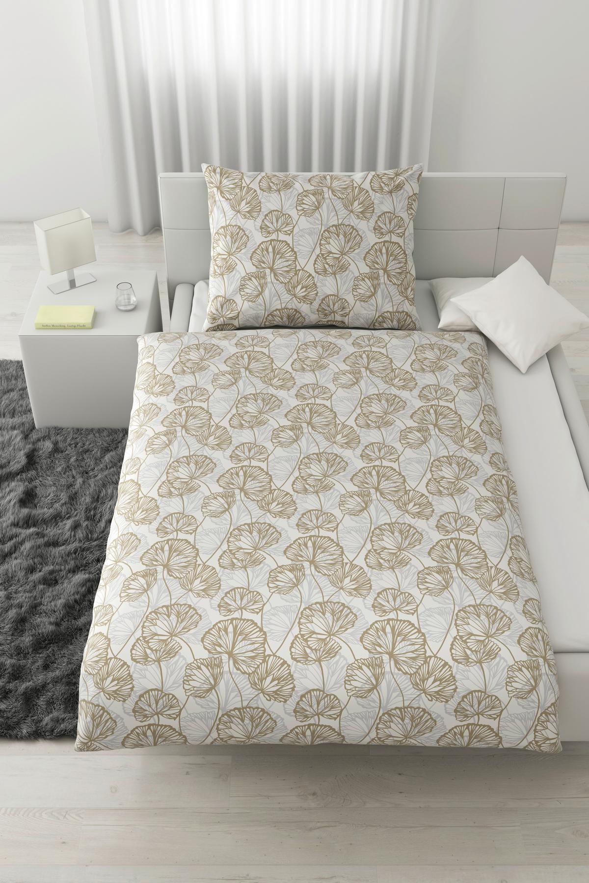 Povlečení Ethens, 70/90 140/200cm - béžová, textil (140/200cm) - Modern Living