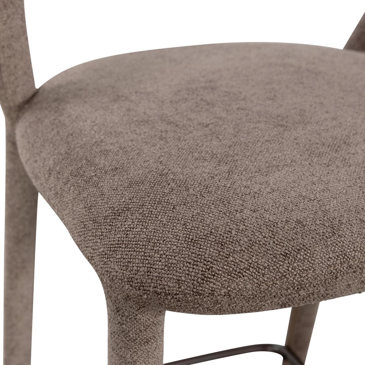 Barhocker Noble Taupe B: 48cm - Taupe, MODERN, Textil (48/95/52cm) - Livetastic