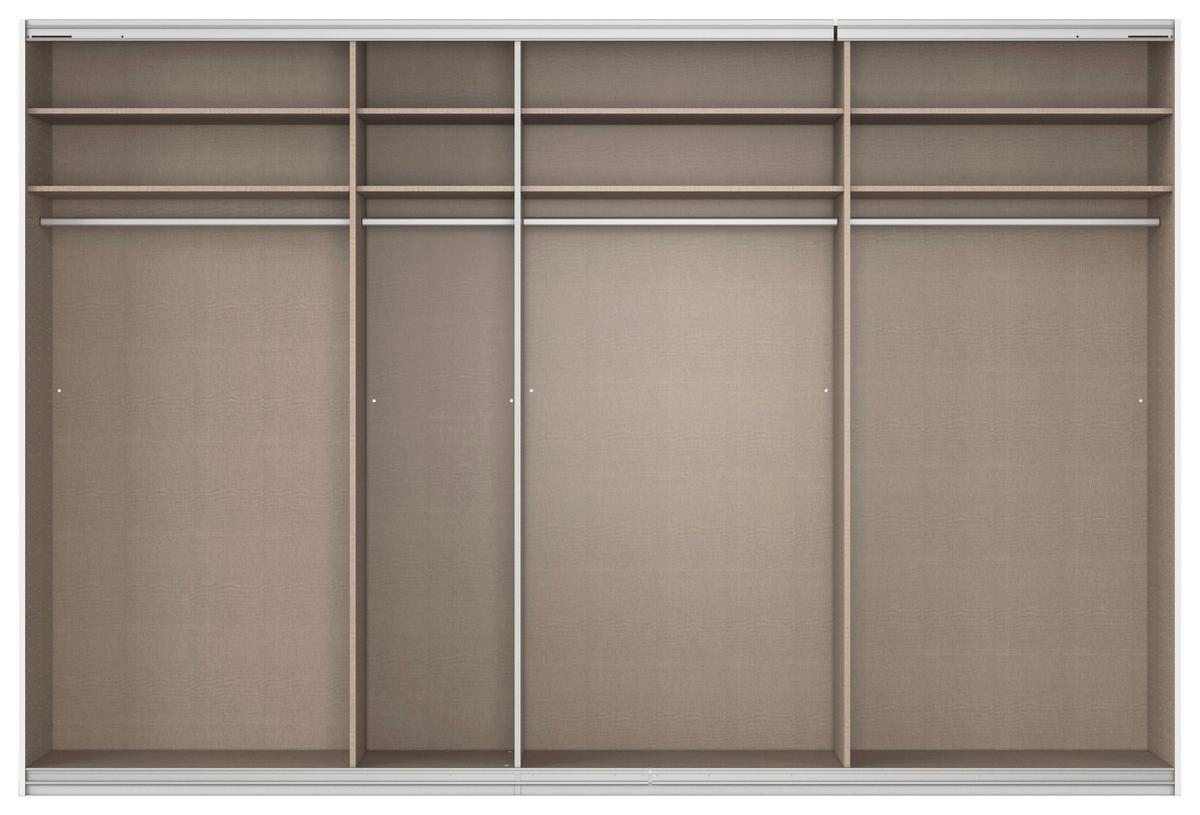 Schwebetürenschrank B: 315cm Feldkirch Seidengr/Eiche Dekor - Hellgrau/Eiche Artisan, MODERN, Holzwerkstoff (315/229/62cm)