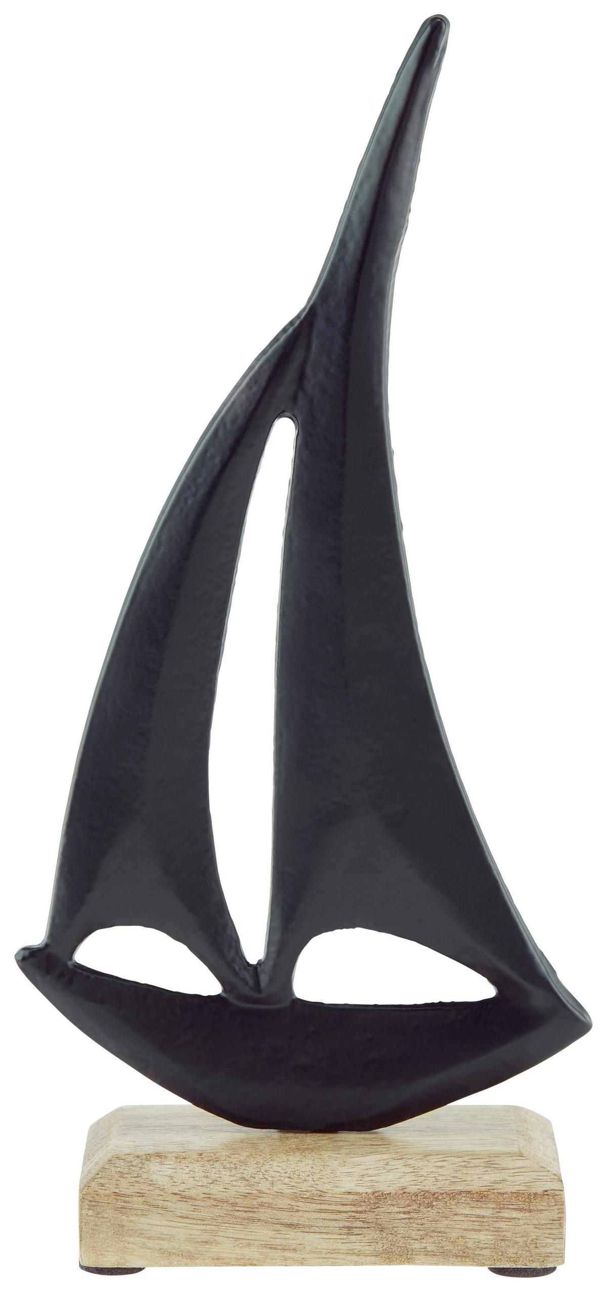 Dekoboot H: ca. 28cm, Boat - MODERN, Holz/Metall (13/5/28cm)