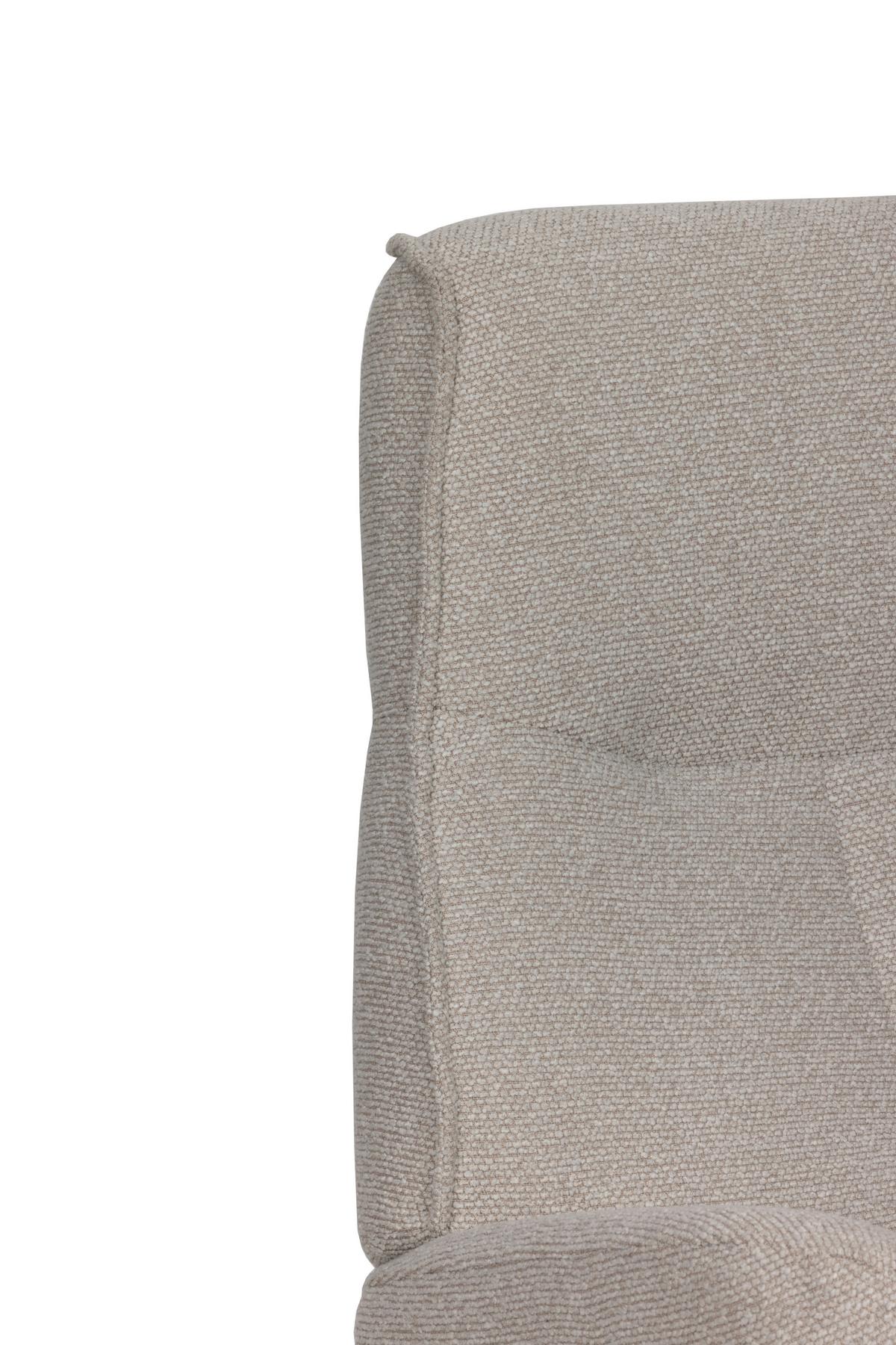 Relaxsessel Snooze Beige B: 77 Cm - Beige/Schwarz, Design, Holz/Textil (77/112/86cm) - Livetastic