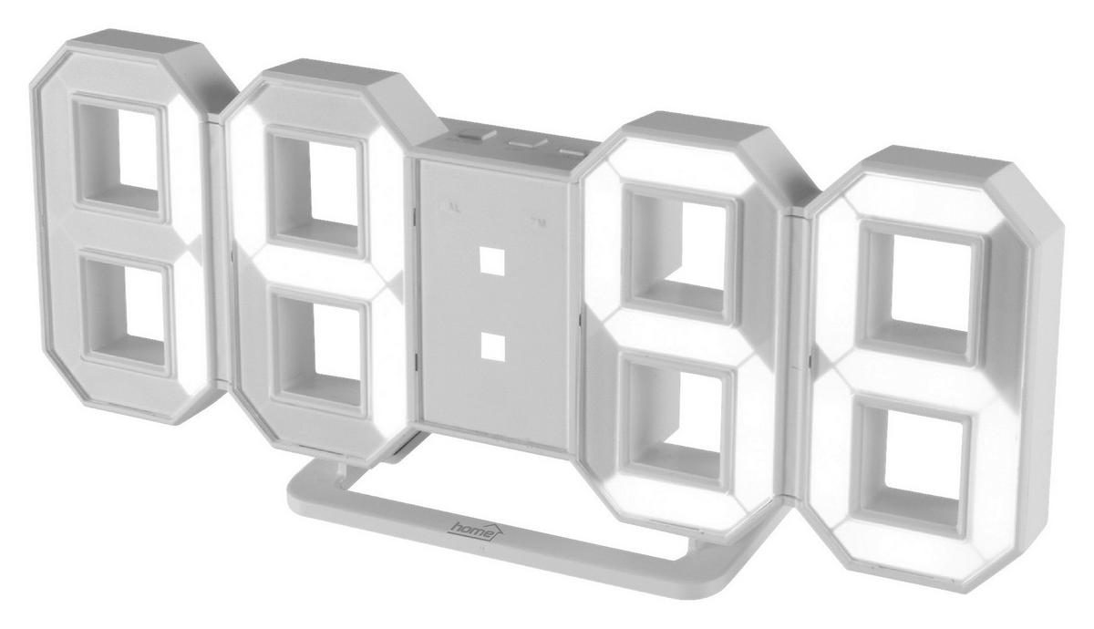 Ébresztőóra Digital - fehér (23,5/10/2,5cm)