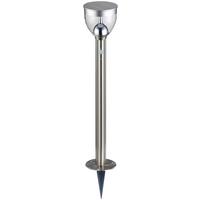 Led-solarleuchte Grau Tania 16xled H: 96 Cm - Klar/Grau, MODERN, Kunststoff/Metall (16/96cm)