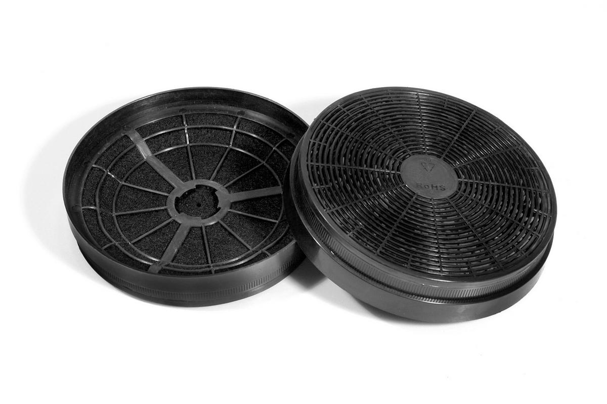 KOHLEFILTER Schwarz, B: 17,5 cm - Schwarz, Trend, Kunststoff (17,5/3,5/17,5cm) - PKM