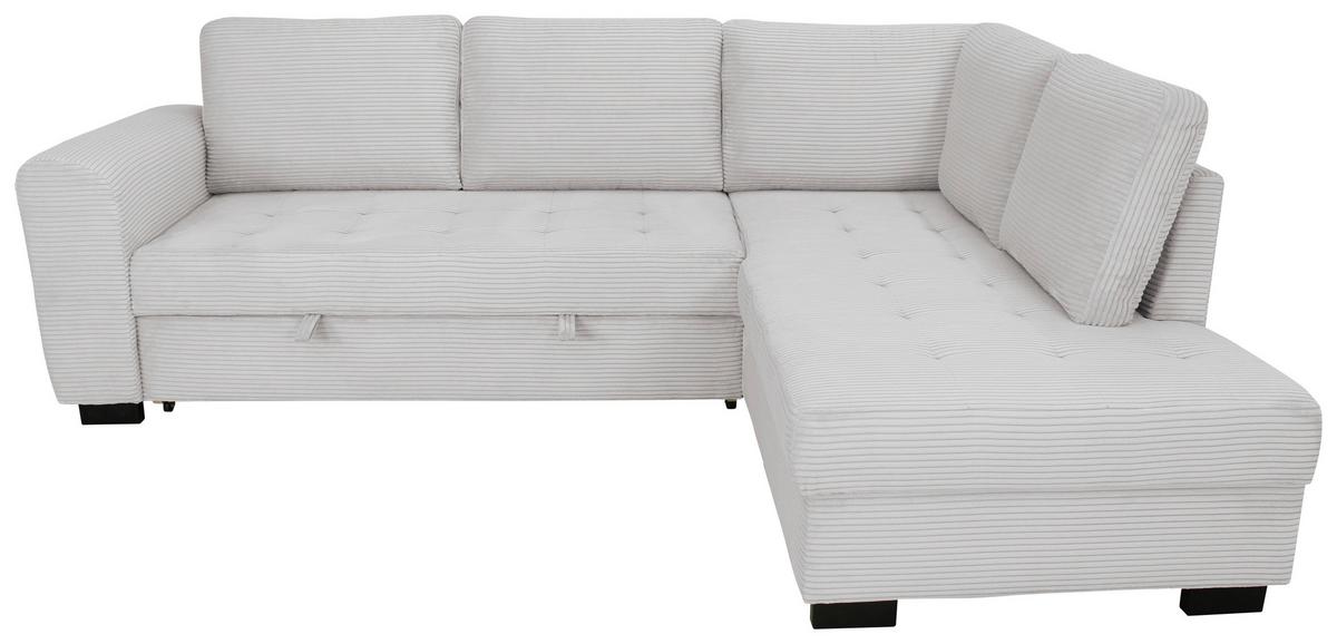 Ecksofa John Beigebraun S: 239x178 cm - Beigebraun/Schwarz, Trend, Textil (239/178cm)