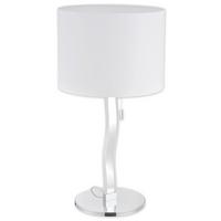 LED-Tischlampe Aurelia Weiß/Chromfarben - Chromfarben/Weiß, Basics, Kunststoff/Metall (35/68cm) - Näve