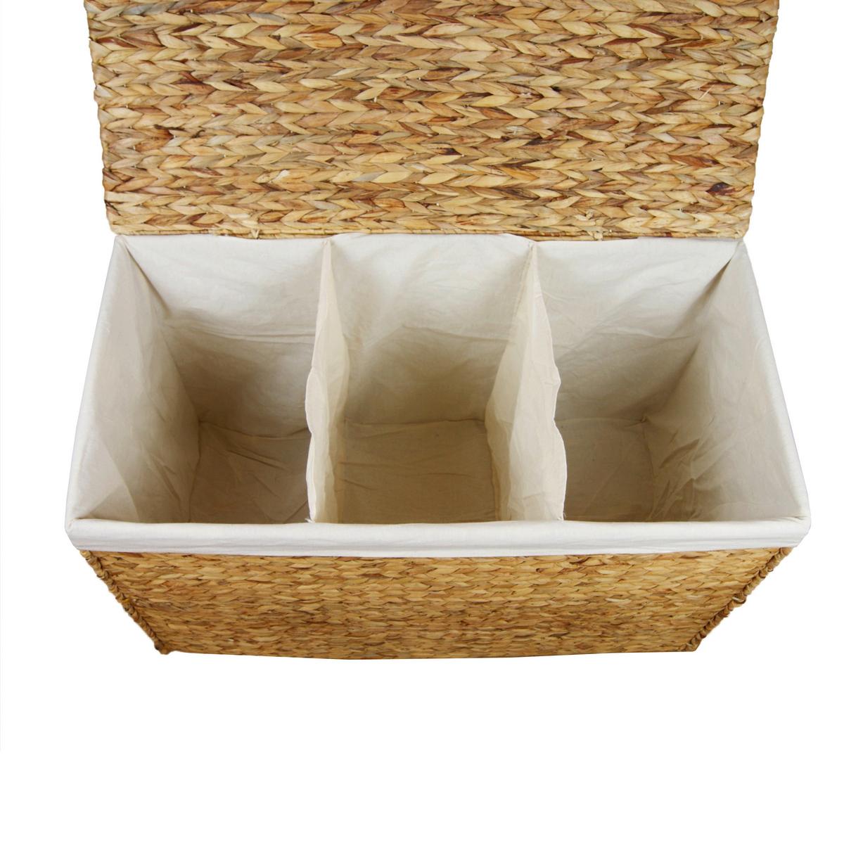 Wäschesammler LxBxH: 79x40x50 cm - Braun, Basics, Holz (79/40/50cm)