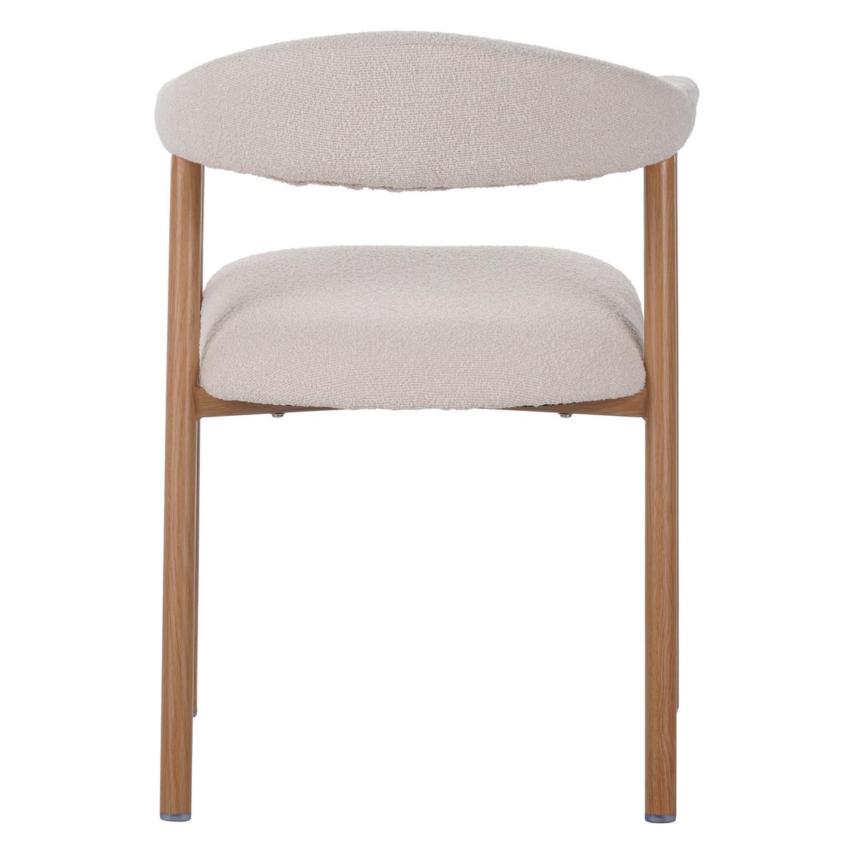ARMLEHNSTUHL-SET Suki Elfenbein B: 82cm - Elfenbein, MODERN, Textil/Metall (82/55/55cm) - Livetastic