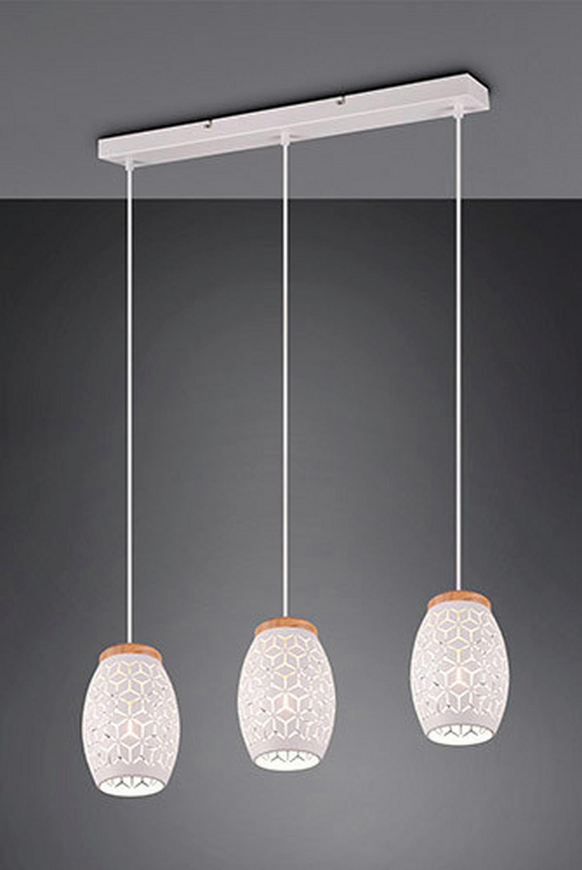 Hängeleuchte R31573031 Bidar - Weiß, KONVENTIONELL, Metall (71/15/150cm)