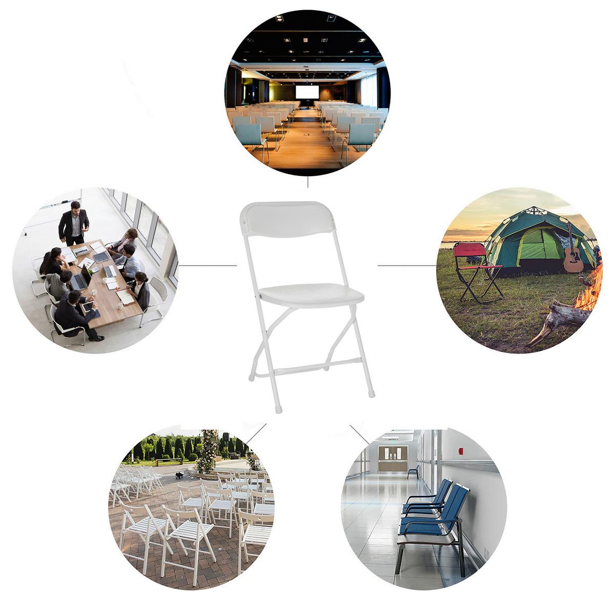 Klappstuhl Tudela Xxl W - Weiß, Basics, Kunststoff (46/80/50cm) - MID.YOU