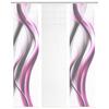 Flächenvorhang Cara 3er Set - Pink/Weiß, Design, Textil (180/260cm)