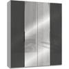 Drehtürenschrank 200cm Level,grau/weiß - Weiß/Grau, MODERN, Glas/Holzwerkstoff (200/236/58cm) - MID.YOU