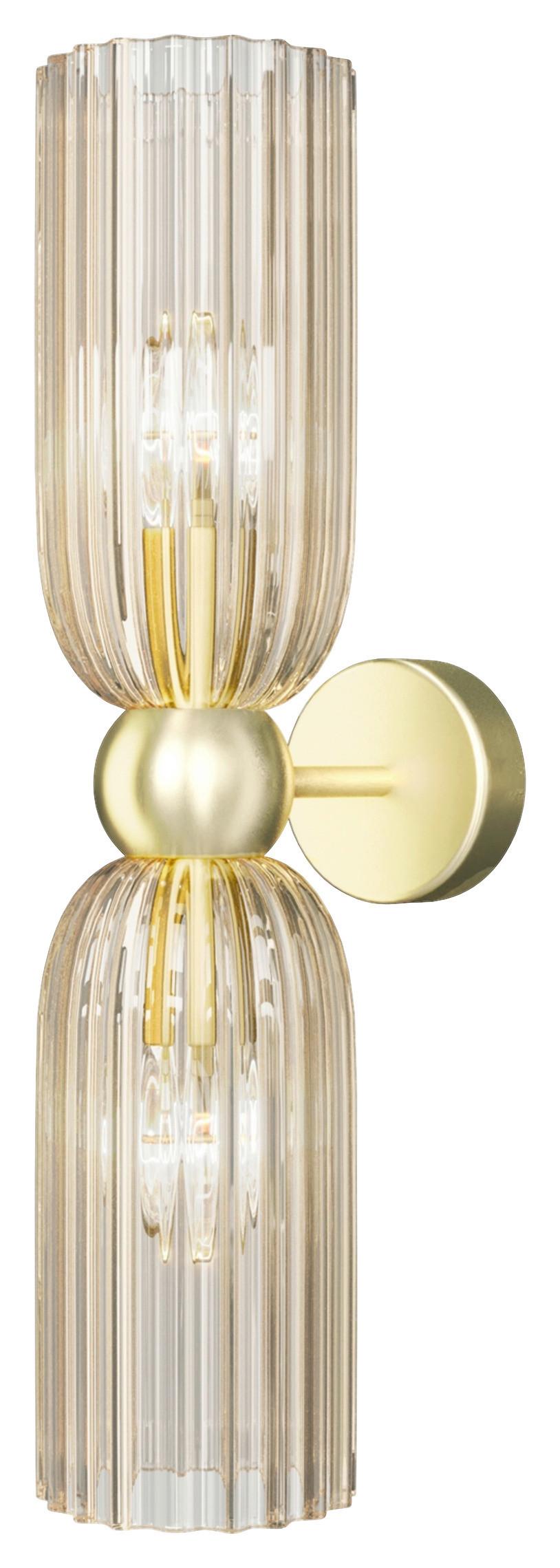 Wandleuchte Antic - Goldfarben, Glas/Metall (18/43,5/10cm) - MAYTONI