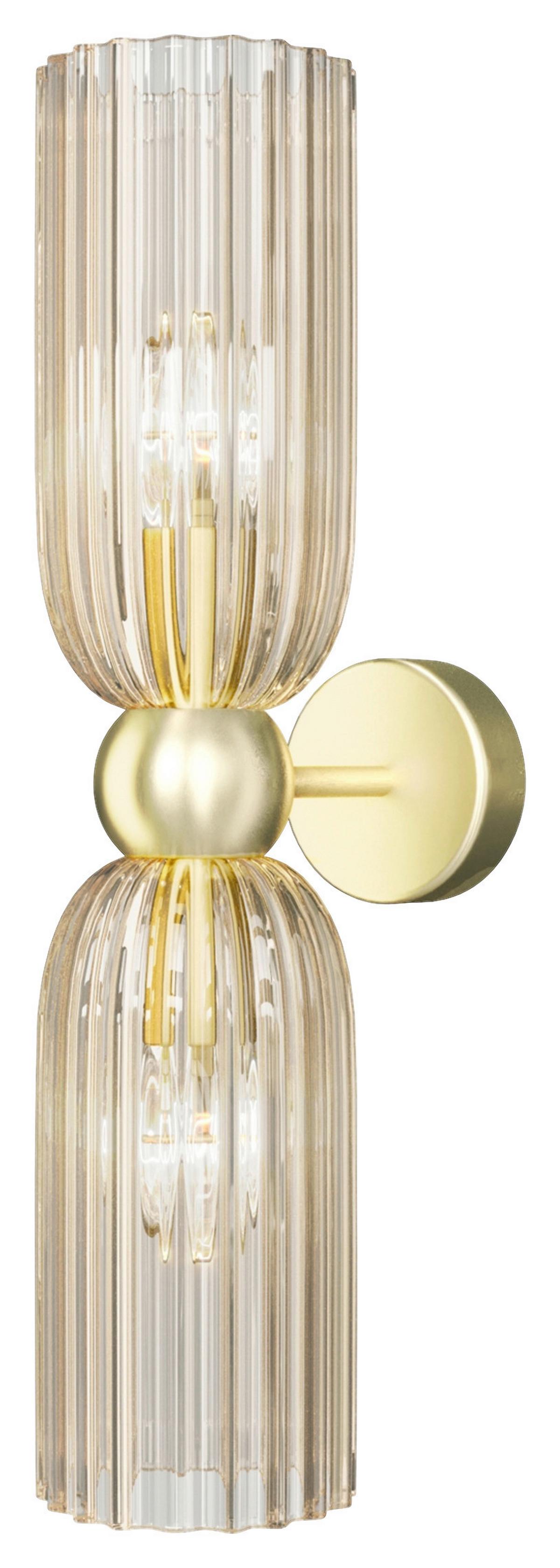 Wandleuchte Antic - Goldfarben, Glas/Metall (18/43,5/10cm) - MAYTONI