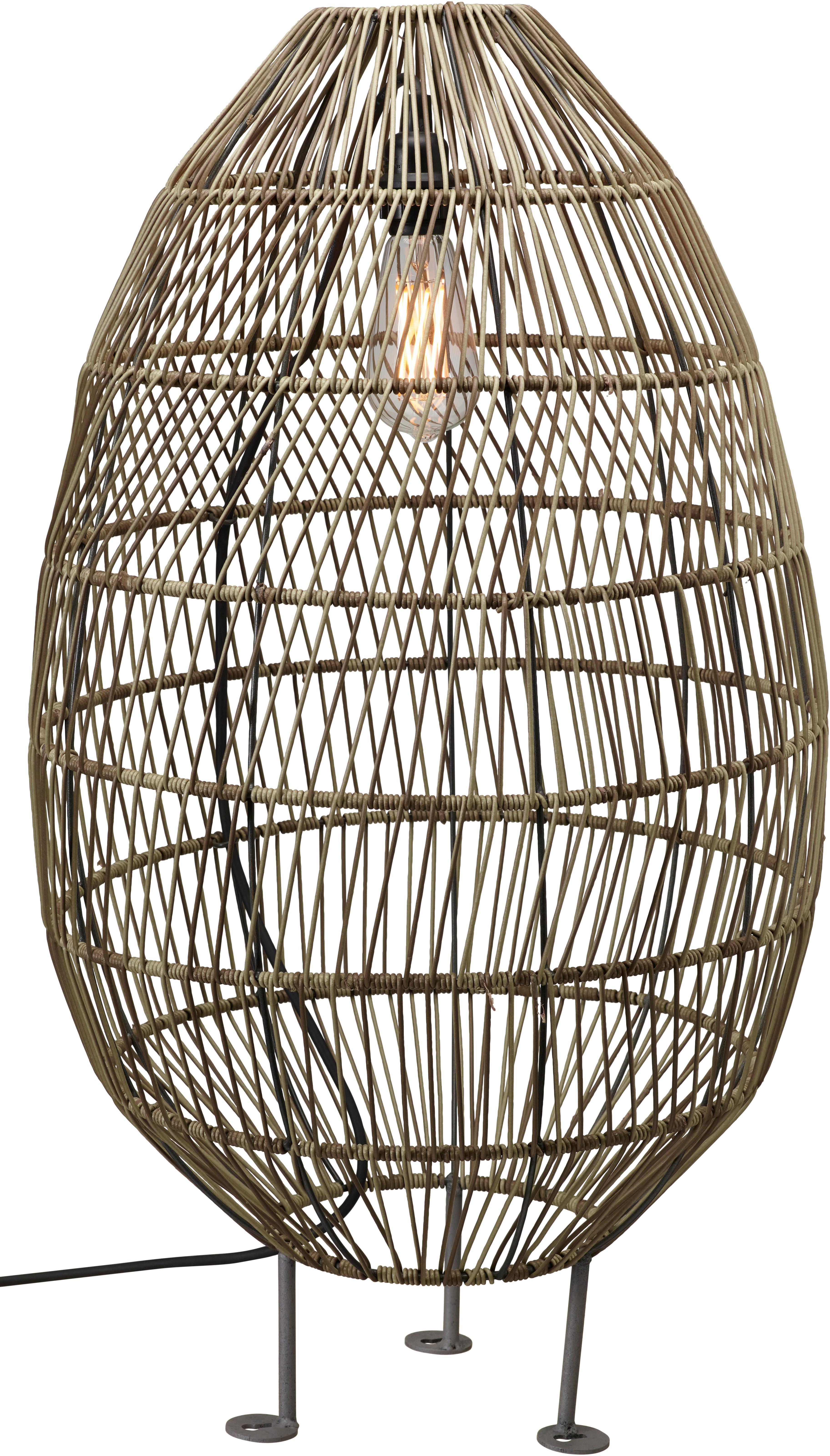 Außenleuchte 64100-2503  Hanoi - Schwarz, Natur, Kunststoff (100cm)