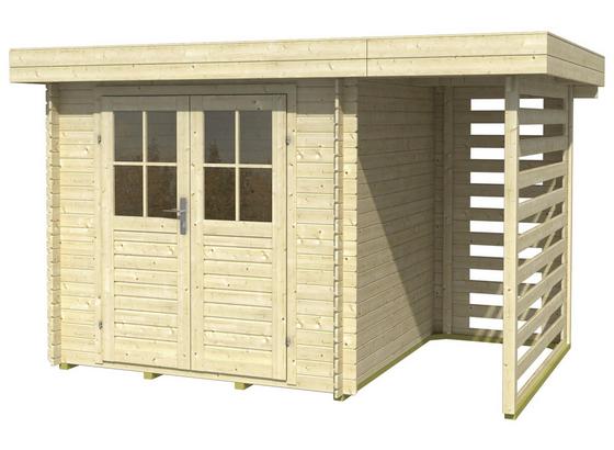 Blockhaus Frodo 2 - Naturfarben, MODERN, Holz (300/200cm) Blockhaus Frodo 2 - Naturfarben, MODERN, Holz (300/200cm)