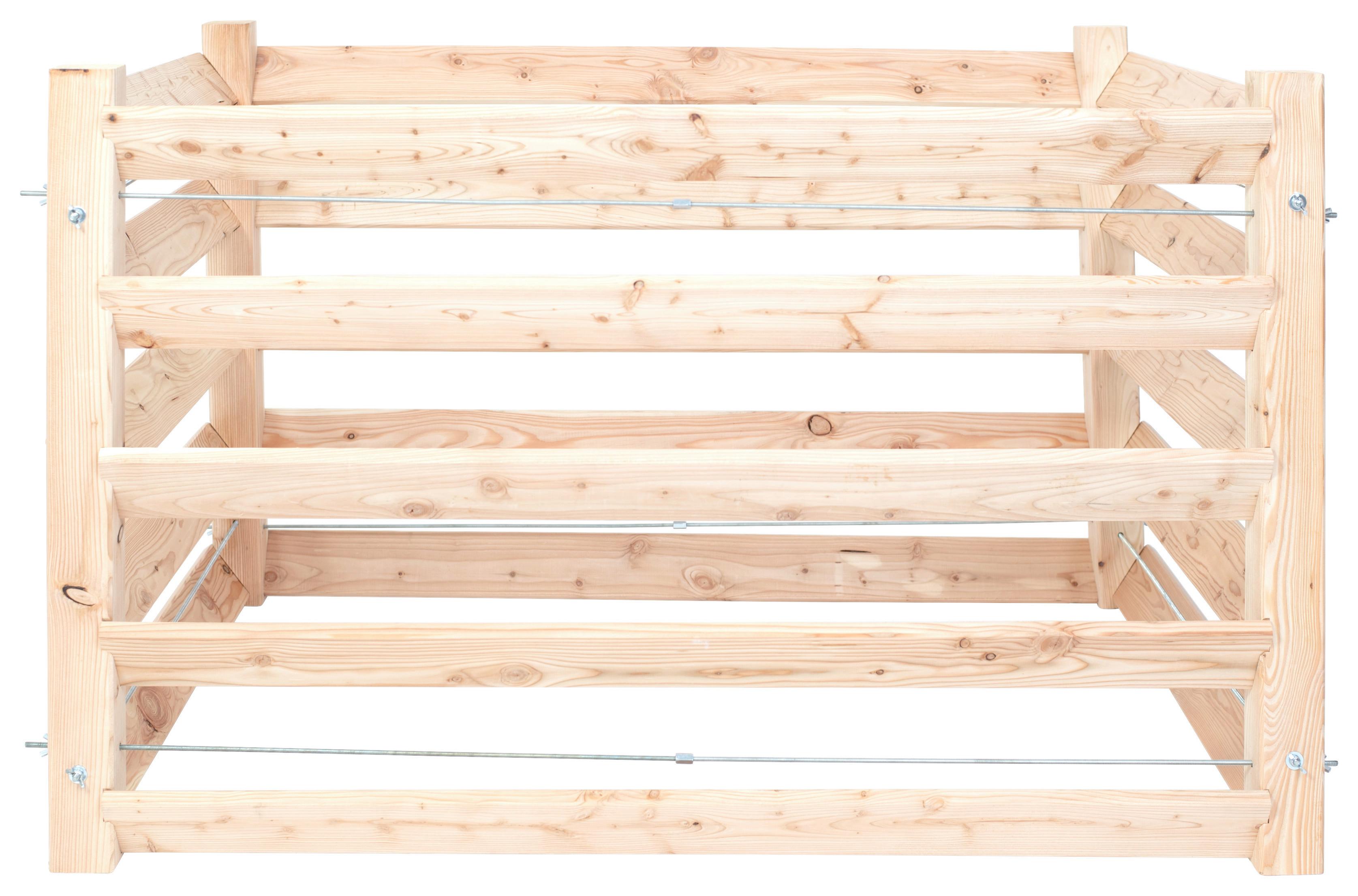 Komposter Komposter Lärche 130x100x80 cm - Lärchefarben, Basics, Holz (130/80/100cm)