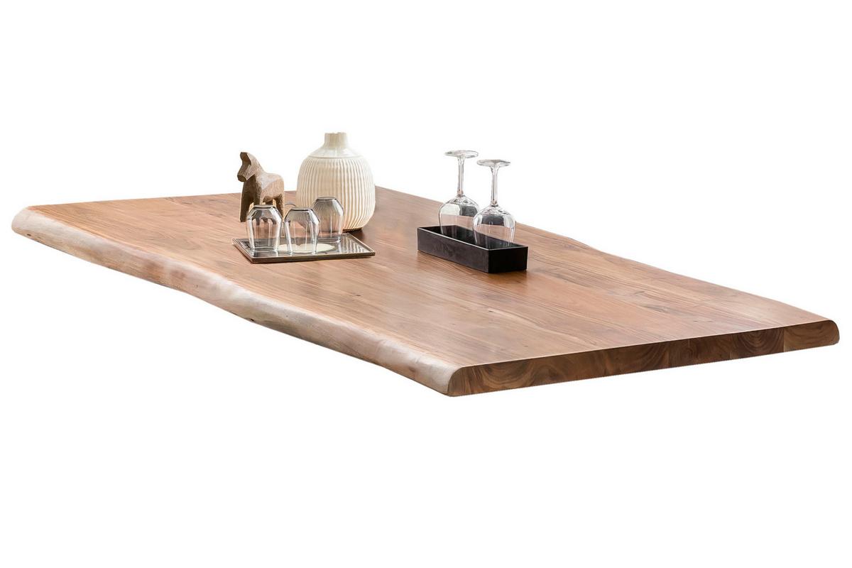 ESSTISCH Naturfarben/Braun L: 200cm - Braun/Naturfarben, MODERN, Holz/Metall (200/100/78cm) - MID.YOU