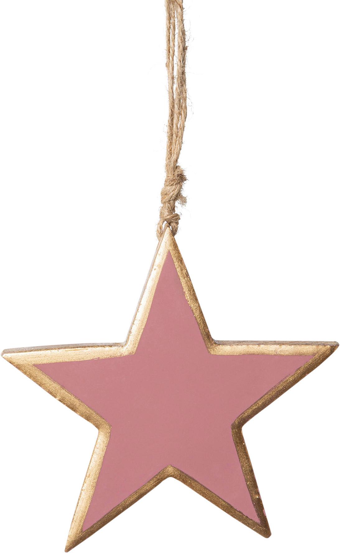 ZÁVĚSNÁ DEKORACE STERN I - barvy akátu, Basics, dřevo (10cm)