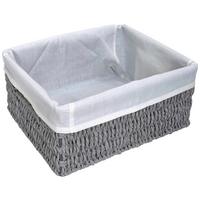 Košík na drobnosti SALLY - S - šedá/bílá, kov/textil (24/20/10cm) - Mömax