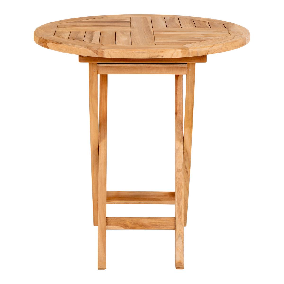 GARTENTISCH Oviedo Braun B: 70 cm - Braun, MODERN, Holz (70/70/75cm) - Gardenson