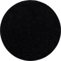 Hochflor Teppich Anthrazit Ata Rund Ø 120 cm - Anthrazit, Design, Textil (120cm) - Novel