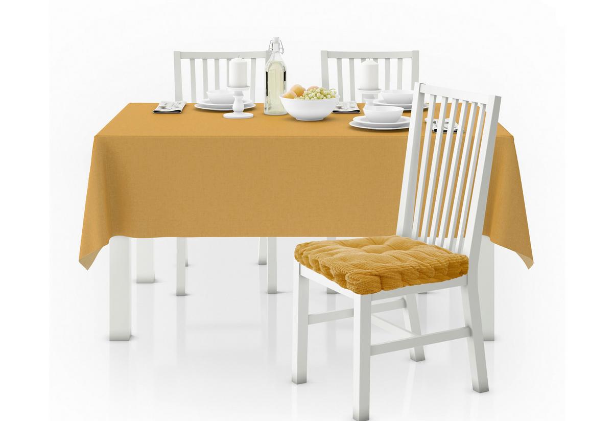 Sitzkissen Beate - Senfgelb, MODERN, Textil (40/40/8cm) - Luca Bessoni