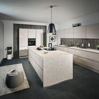 Einbauküchen Pn 100 Frei Planbar Modernes Design - Hellgrau, Holzwerkstoff - Pino