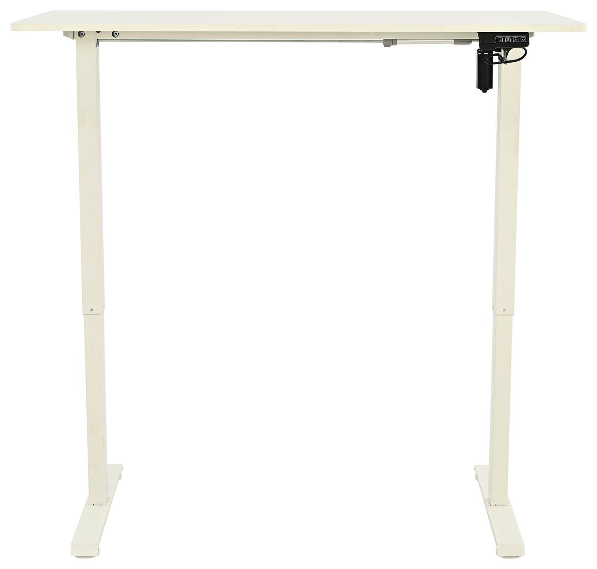 PSACÍ STŮL CHARLIE - bílá/černá, Moderní, kov/kompozitní dřevo (120/60/72-118cm) - Mömax