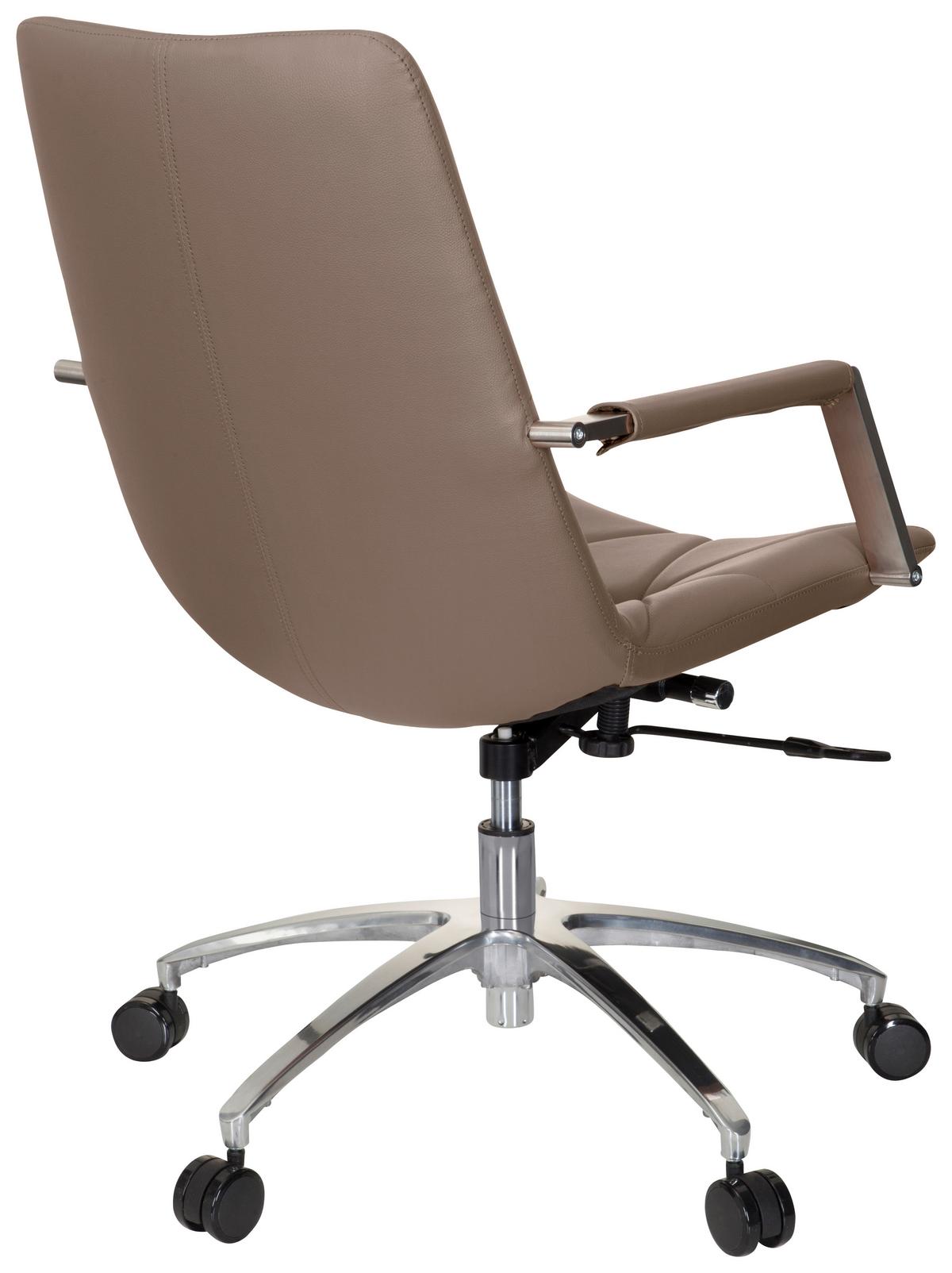 Drehstuhl Saranto Ii Lederlook Cappuccinofarben - Cappuccino, MODERN, Kunststoff/Textil (56/101/73cm) - MID.YOU
