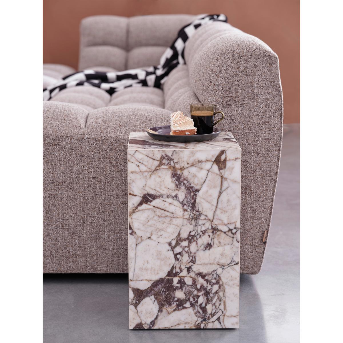 ECKSOFA Allure Braun S: 165x324cm - Schwarz/Braun, Design, Textil (165/324cm) - Livetastic