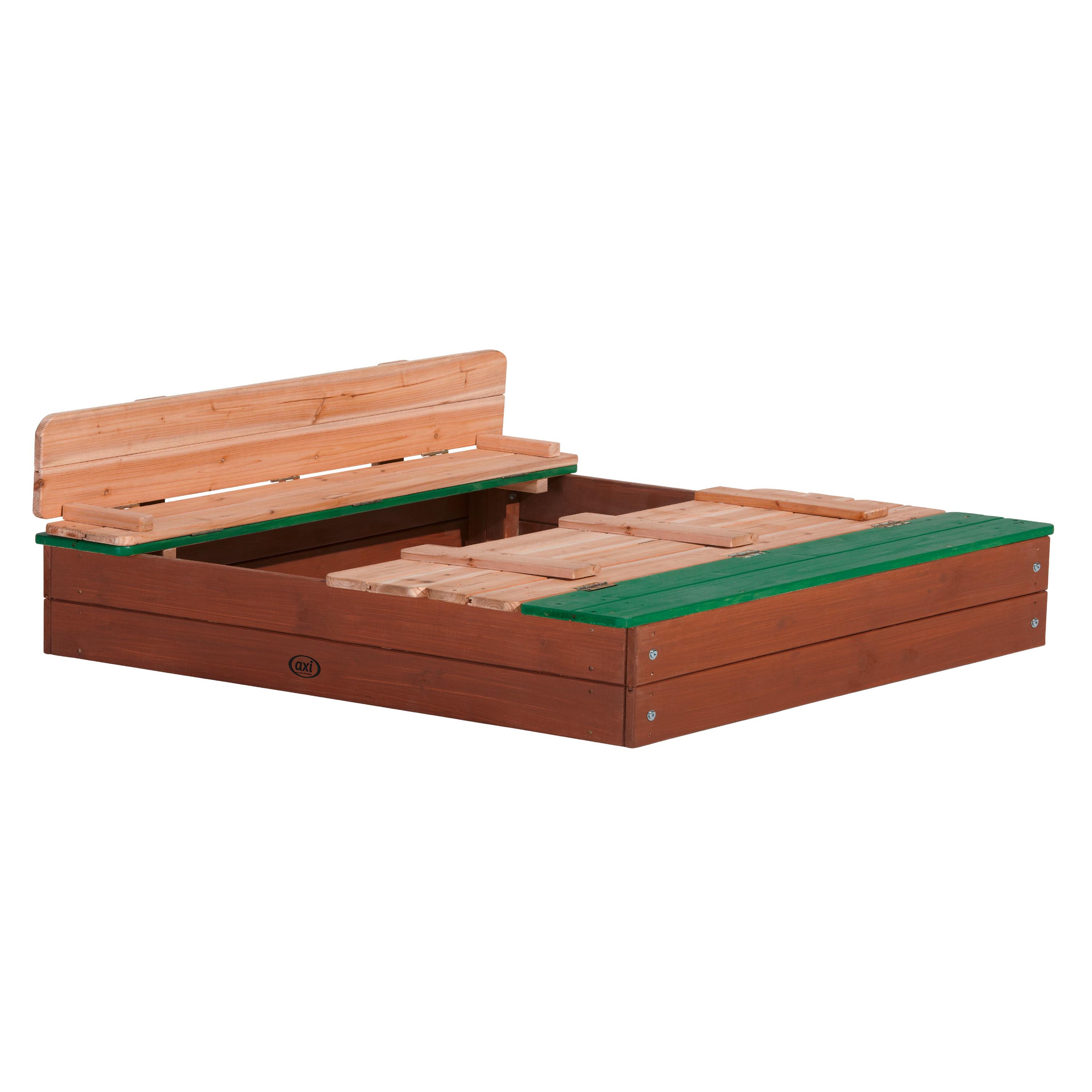 Sandkasten A031.012.00 Ella - Braun/Grün, Basics, Holz (120/120/20cm) - Ambia Garden