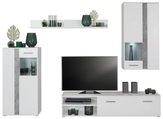 Obývacia Stena Meran Light - sivá/biela, Moderný, kompozitné drevo (225/190/38cm) Obývacia Stena Meran Light - sivá/biela, Moderný, kompozitné drevo (225/190/38cm)