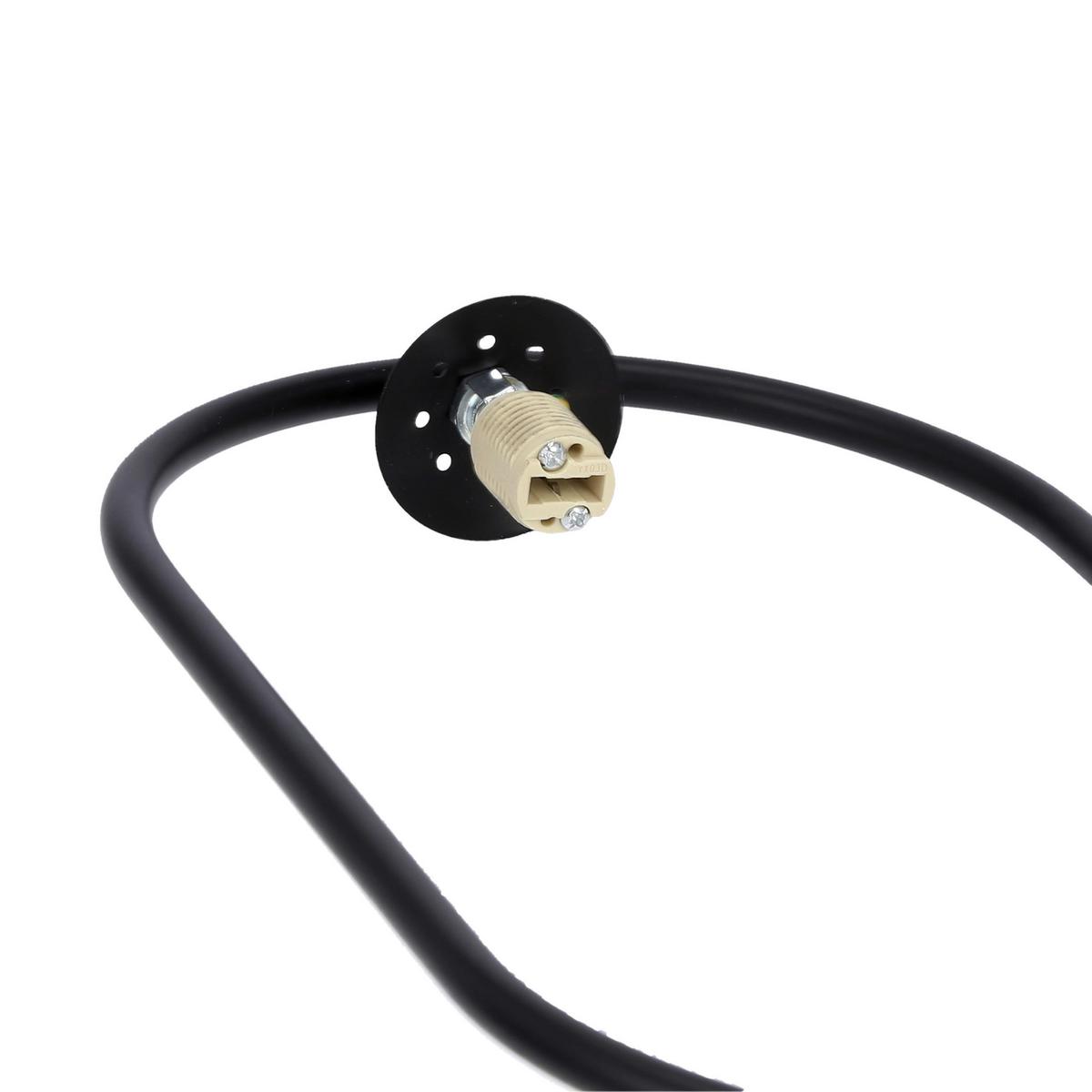 Pendelleuchte 31-44068 Cordel - Graphitfarben/Schwarz, Design, Metall (18.5/14/120cm)