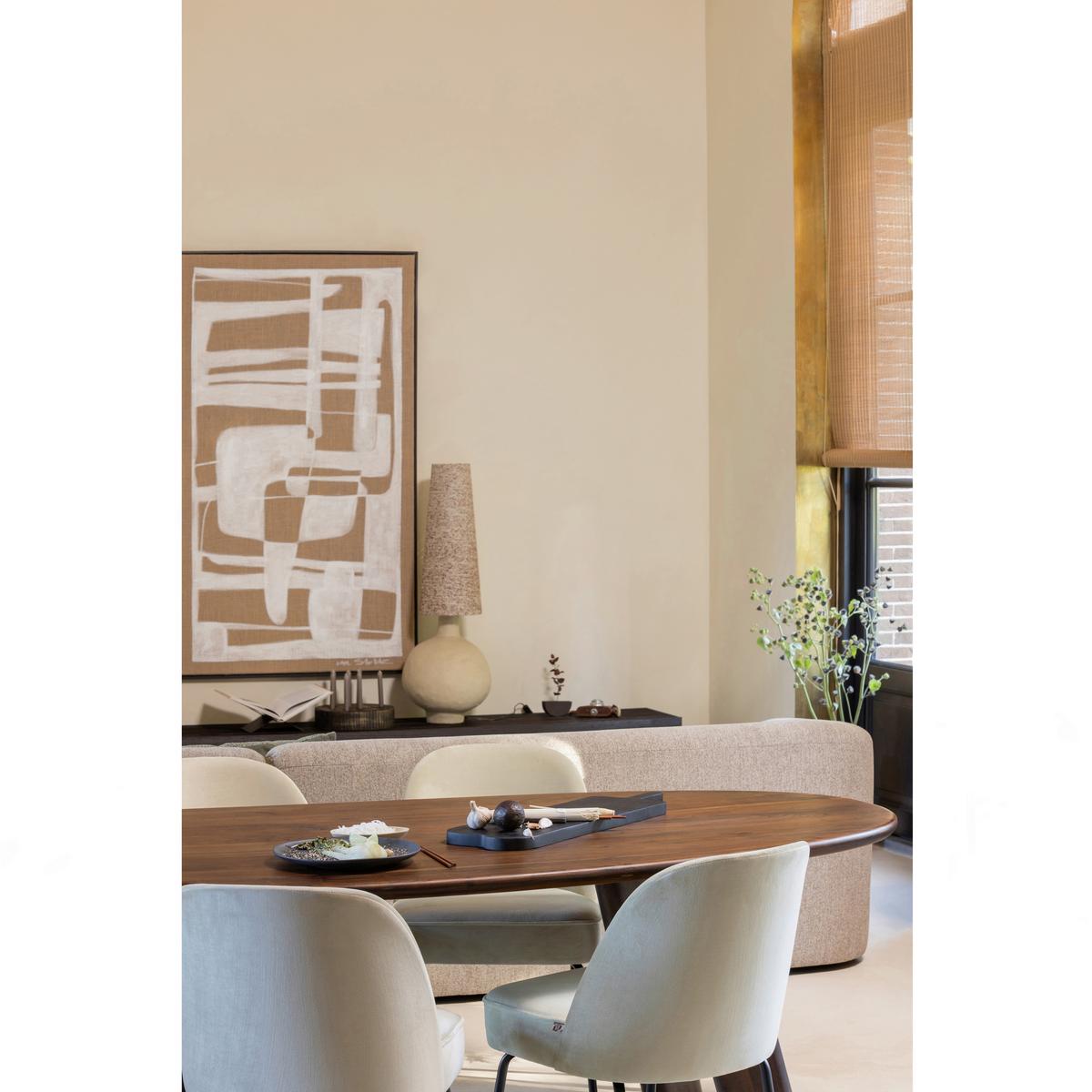 ESSTISCH Roundly Walnussfarben L: 200cm - Walnussfarben, MODERN, Holz (200/100/76cm) - Livetastic