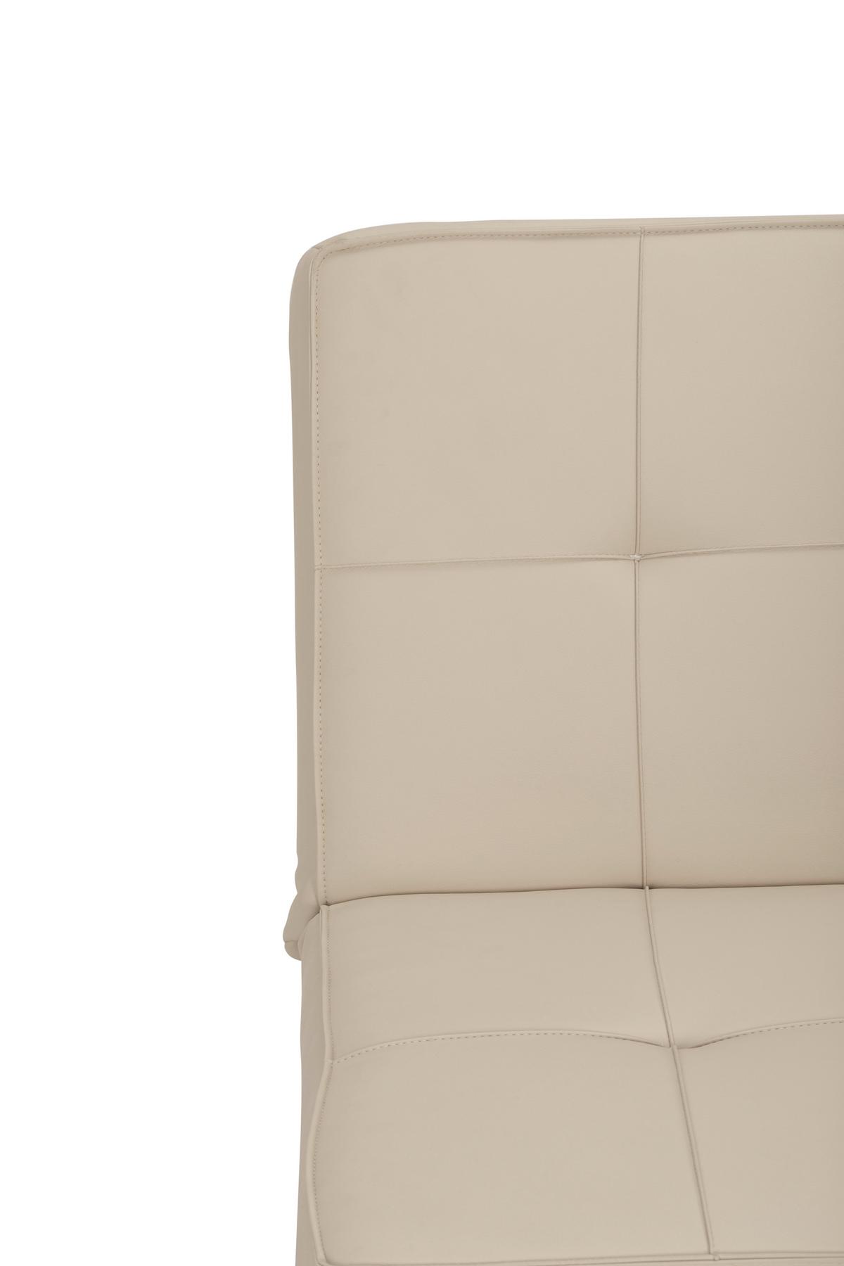 Schlafsofa Silva - Silberfarben/Creme, Basics, Textil (179/74/91cm) - P & B