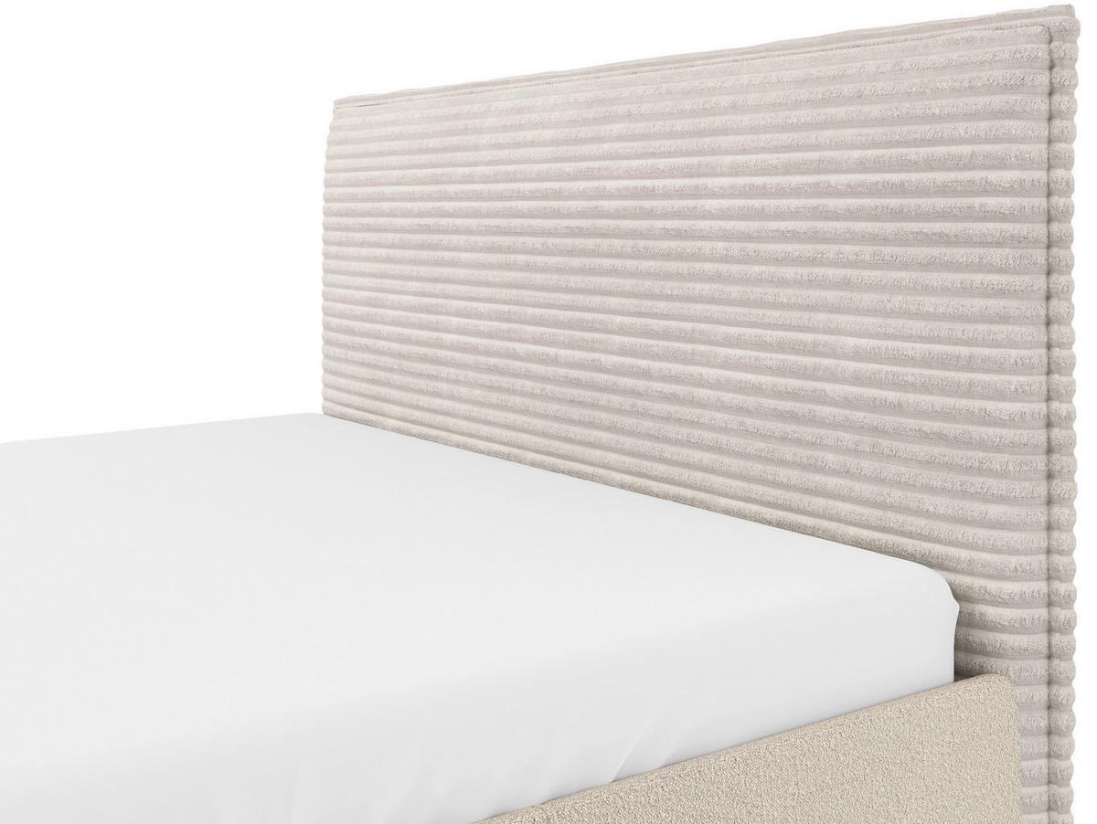 Polsterbett Astrid Naturfarben 160x200 cm - Schwarz/Naturfarben, MODERN, Holz/Holzwerkstoff (160/200cm) - MID.YOU