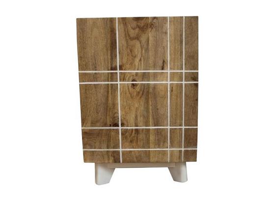 Kommode Mango 40 cm Echtholz - Weiß/Naturfarben, KONVENTIONELL, Holz/Holzwerkstoff (40/60/35cm) Kommode Mango 40 cm Echtholz - Weiß/Naturfarben, KONVENTIONELL, Holz/Holzwerkstoff (40/60/35cm)