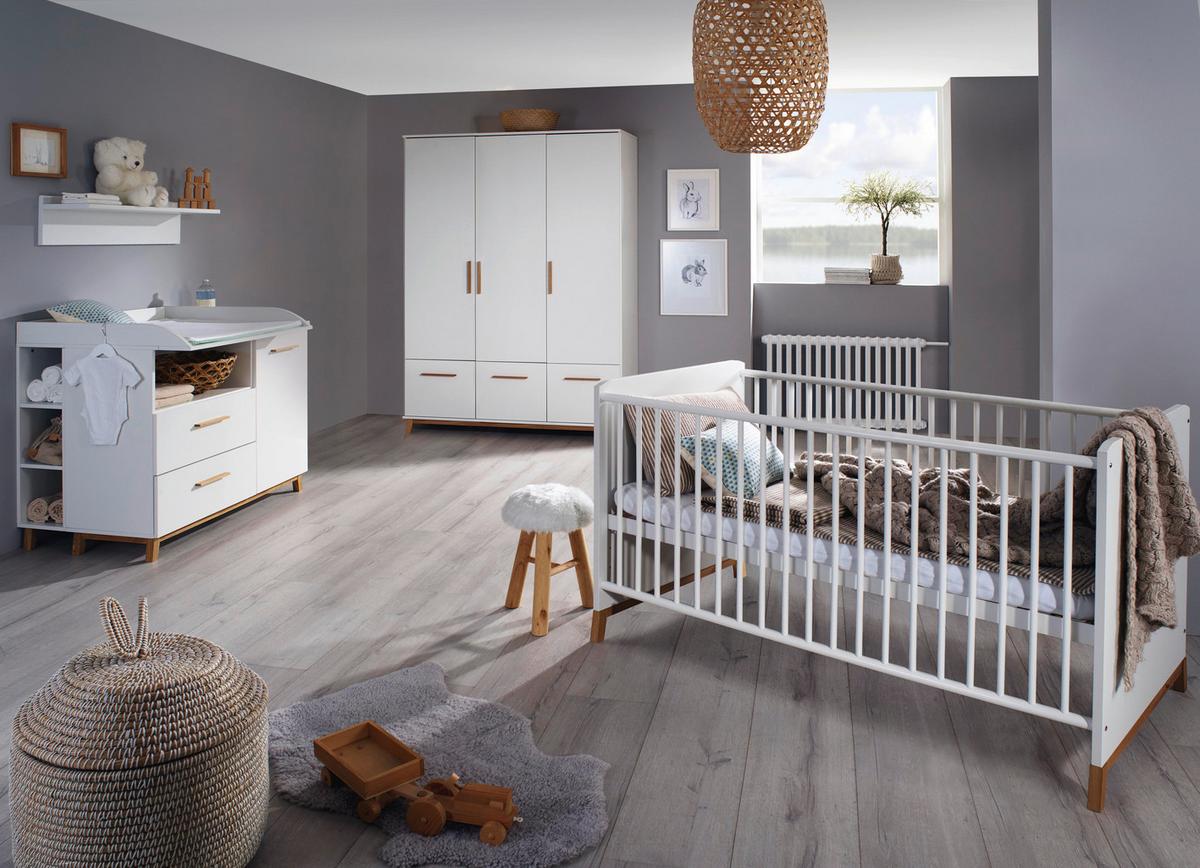 Bett Karpo - Eiche Artisan, MODERN, Holzwerkstoff/Textil (180/200cm)