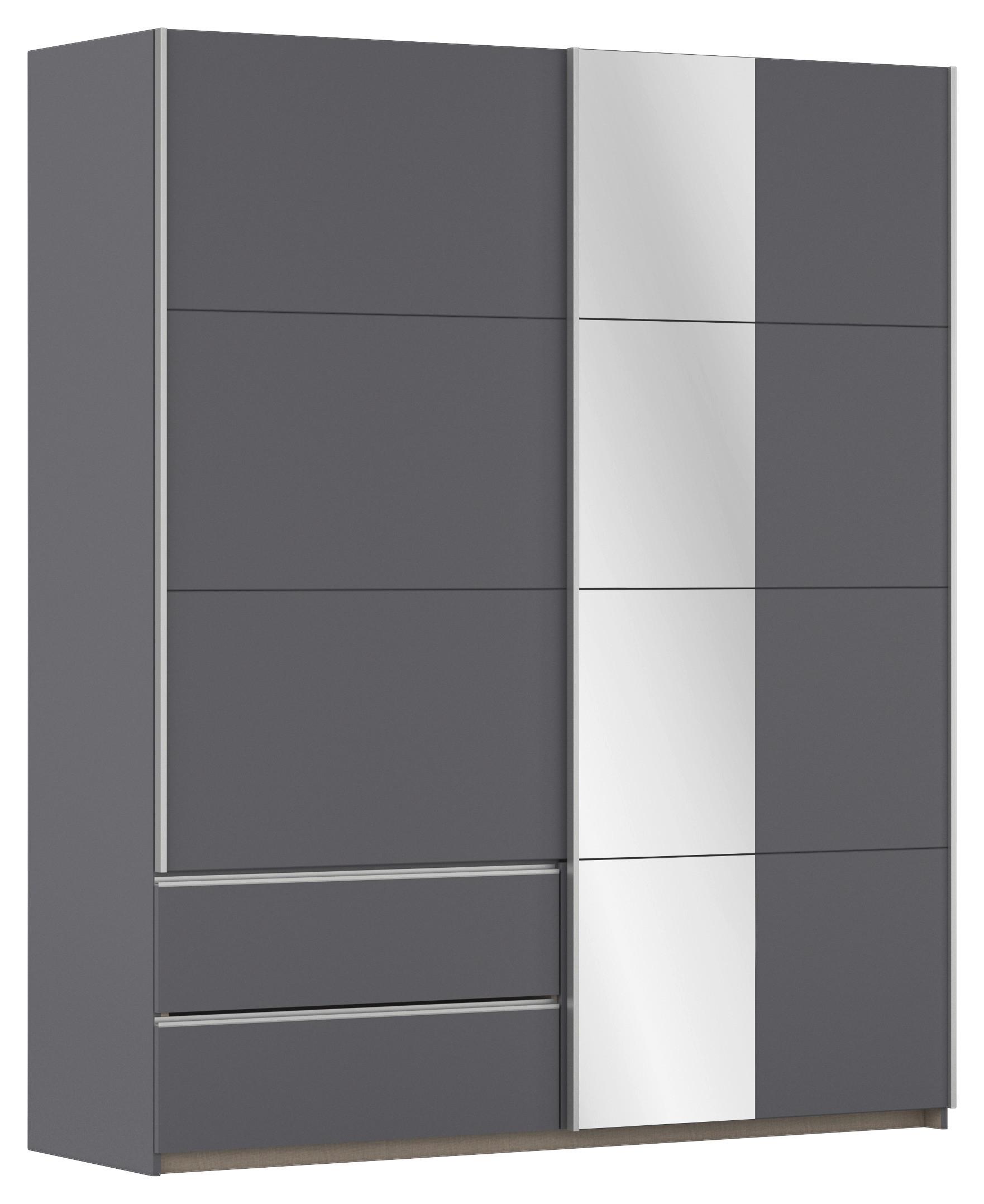 Schwebetürenschrank Stoke Grau B: 175 cm - Grau, MODERN, Holzwerkstoff (175/210/59cm) - Rauch Möbel