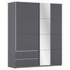Schwebetürenschrank Stoke Grau B: 175 cm - Grau, MODERN, Holzwerkstoff (175/210/59cm) - Rauch Möbel